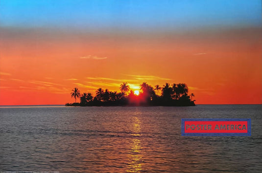 Sunset Island New/Old Stock Poster 24 x 36 Poster
