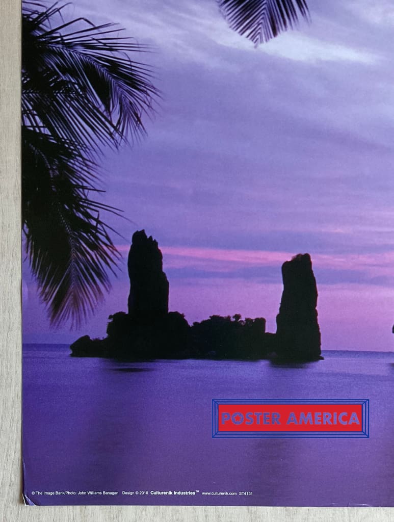 Load image into Gallery viewer, Sunset On Duong Beach Phan Thiet Vietnam Scenic Poster 24 X 36
