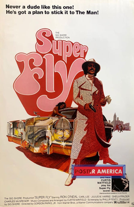 Super Fly Ron Oneal Movie Promo Poster 24 X 36