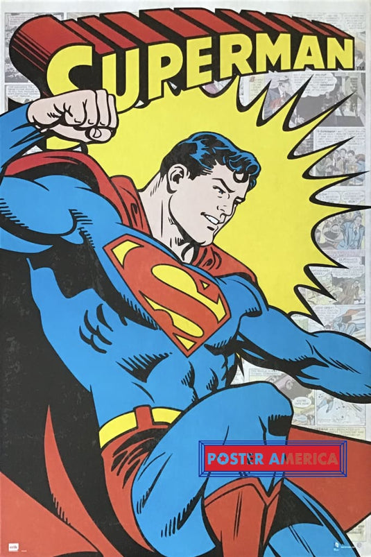 Superman Dc Comic Book Character Poster 24 X 36