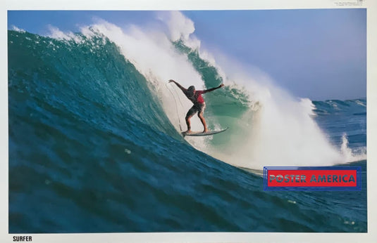 Surfer Magazine Allen Johnson El Níno Vintage 1997 Poster 22 X 34 Vintage Poster