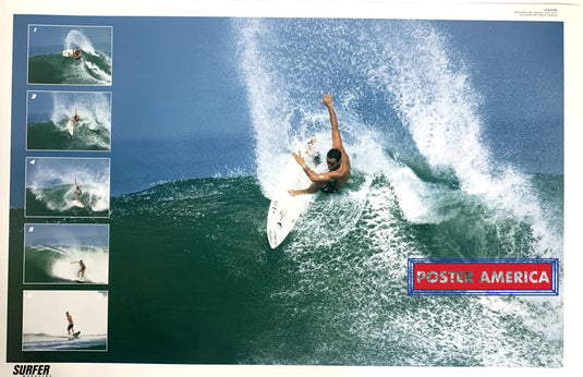 Surfer Magazine Freeze Frame Poster 22 X 34 Vintage Poster