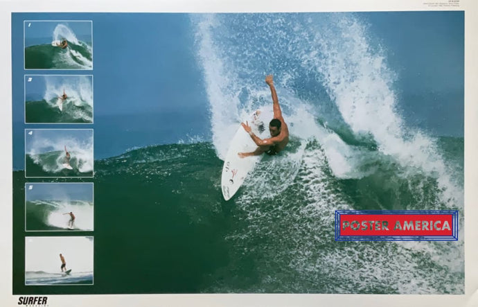 Surfer Magazine Shane Dorian In Bali Vintage 1998 Poster 22 X 34 Vintage Poster