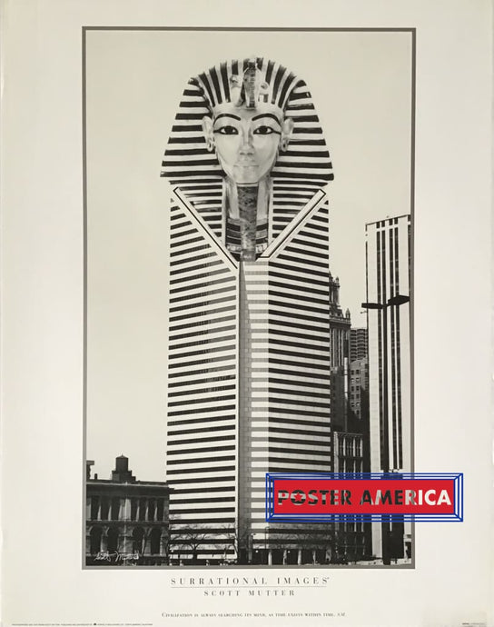 Surrational Images Scott Mutter Black And White Photograph Of A Building Poster 22 X 28