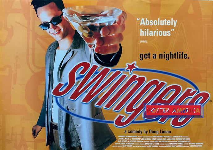 Swingers Starring Vince Vaughn Movie Poster 23.5 X 33