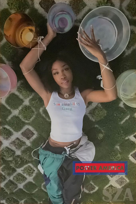 Sza Album Cover Style Shot Poster 24 X 36