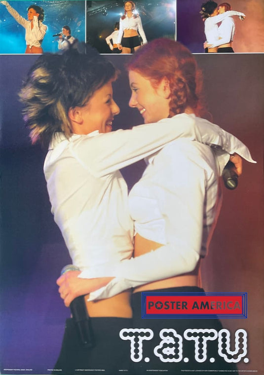T.a.t.u. Vintage Uk Import Pop Music Poster 24 X 34