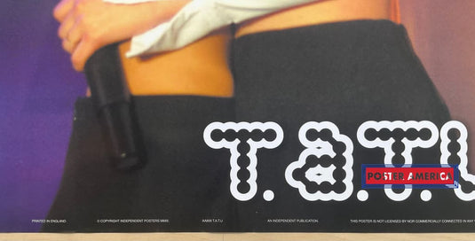 T.a.t.u. Vintage Uk Import Pop Music Poster 24 X 34