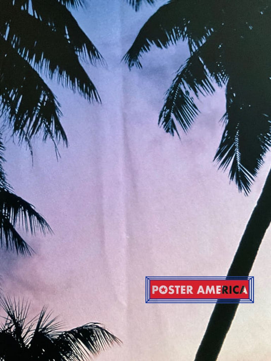 Tahiti Sunset Vintage 2002 German Import 24 X 36 Scenic Poster Vintage Poster