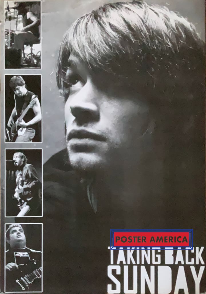 Load image into Gallery viewer, Taking Back Sunday Members Vintage Black &amp; White Poster 24 X 34 Vintage Poster
