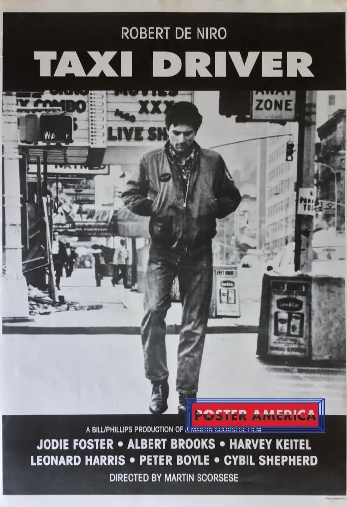 Load image into Gallery viewer, Taxi Driver Black And White Reproduction Promotional Movie Poster 24 X 35 Posters Prints &amp; Visual
