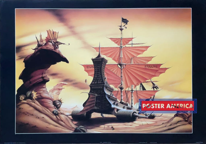 Load image into Gallery viewer, Terrestrial Voyager Fantasy Artwork By Rodney Mathews Vintage Poster 24.5 X 35 Vintage Poster
