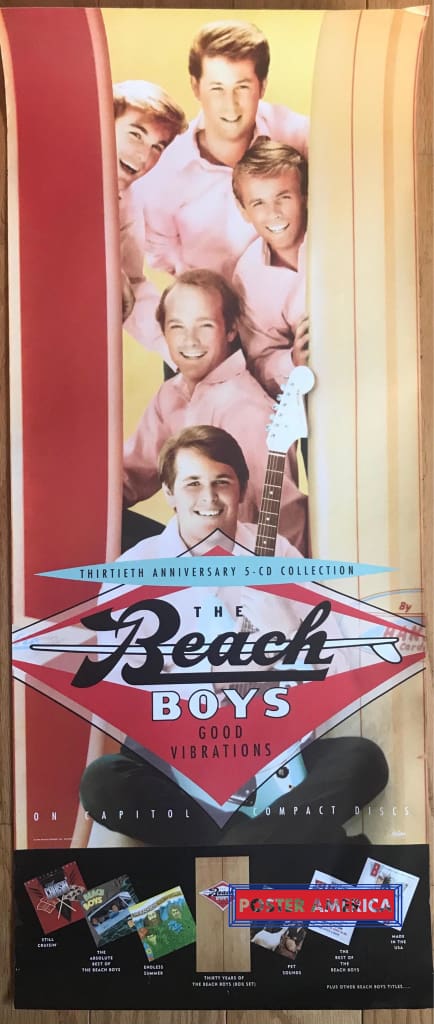 The Beach Boys Good Vibrations Orginal 1993 Promo Vintage Poster 15 X 36 Vintage Poster