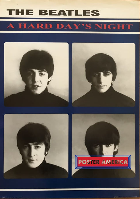 The Beatles A Hard Days Night Vintage 2003 Poster Quad Box Band Shot