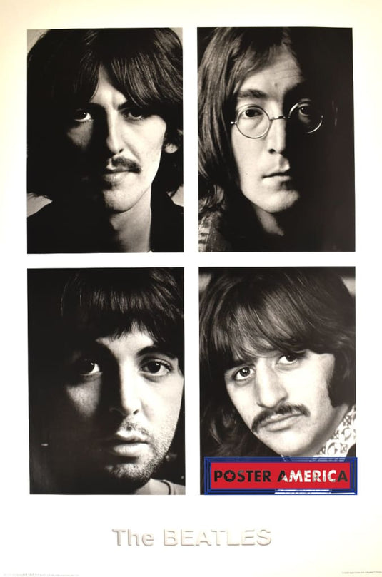 The Beatles Band Shot Black & White Collage 2008 Poster 24 X 36