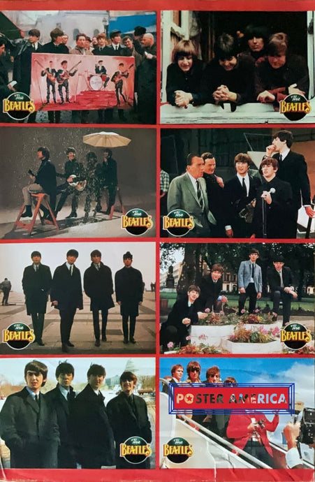 The Beatles Collage Of Group Shots Vintage Poster 21.5 X 33