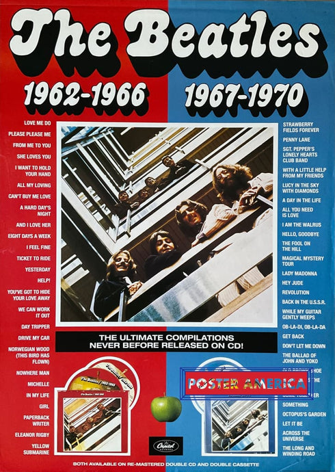The Beatles Compilations Original 1993 Apple Corps Promo Poster 23.5 x 32.5 Poster