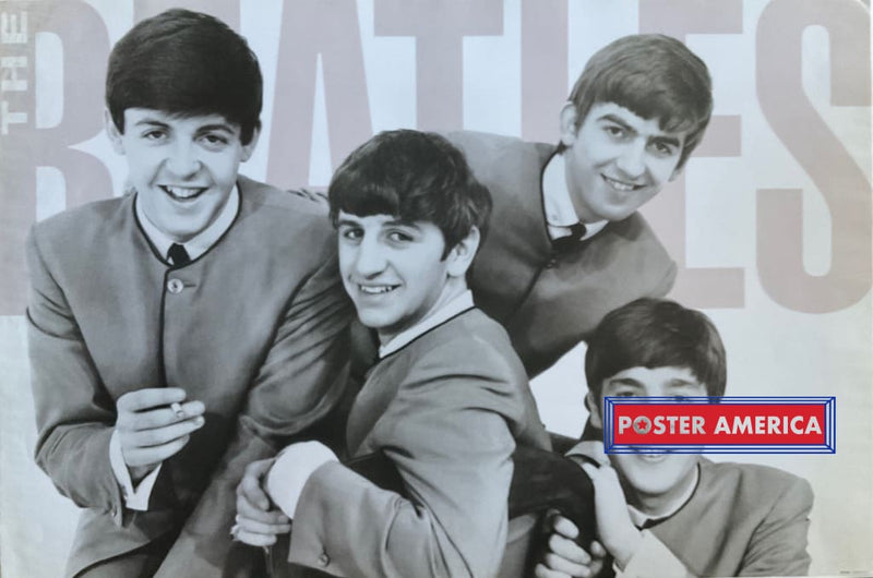 Load image into Gallery viewer, The Beatles Horizontal Vintage Black &amp; White 1991 Poster 24 X 36
