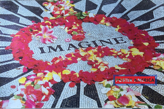 The Beatles Imagine John Lennon Memorial Poster 24 X 36