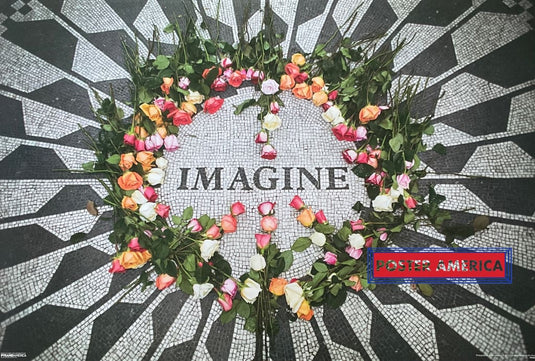 The Beatles Imagine John Lennon Memorial Poster 24 X 36