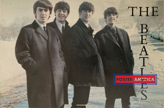 The Beatles In Washington D.c. Vintage Poster 1986 23 X 35 John Lennon Paul Mccartney