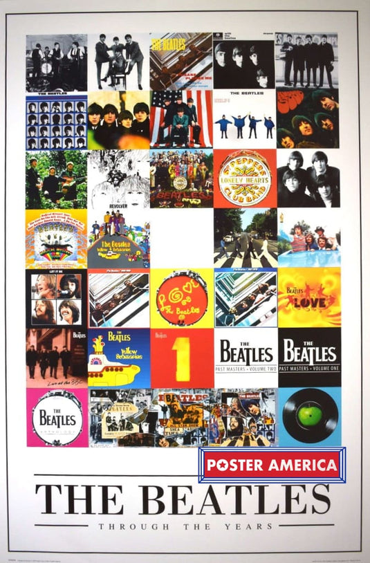 The Beatles Through The Years Album Collage 2009 Poster 24 X36