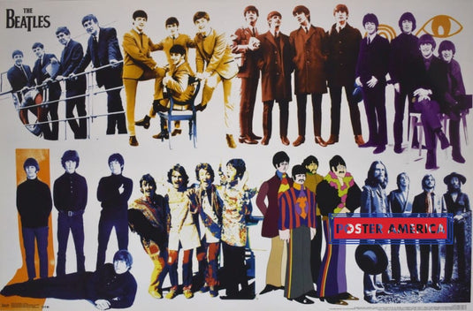The Beatles Timeline Poster 22 X 34