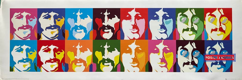 Load image into Gallery viewer, The Beatles Vintage 1999 Pop Art Slim Print 12 X 36
