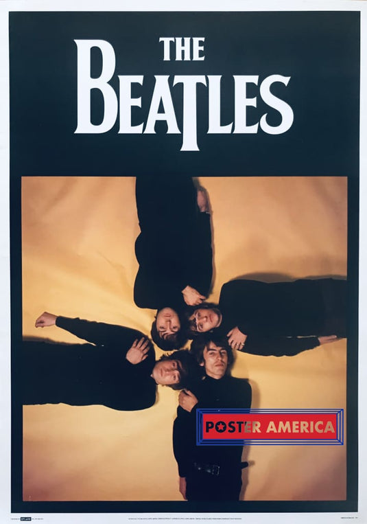 The Beatles Vintage Splash U.k. Import Poster 25 X 35 Laying On Floor Black Shirts