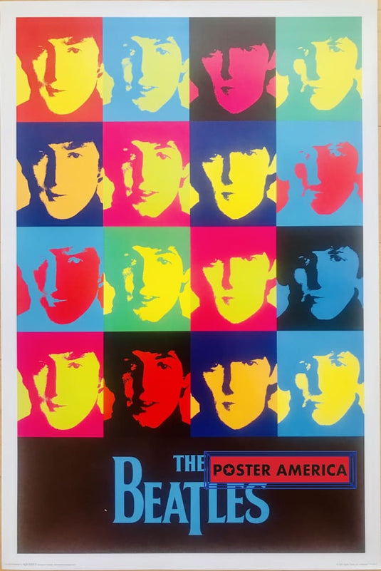 The Beatles Warhol Inspired Canadian Import Poster Art 24 X 36