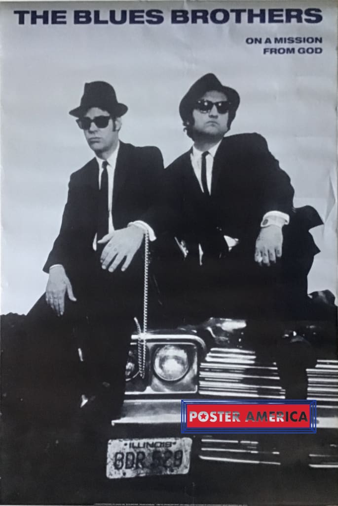 Load image into Gallery viewer, The Blues Brother On A Mission From God Vintage Uk Import Poster
