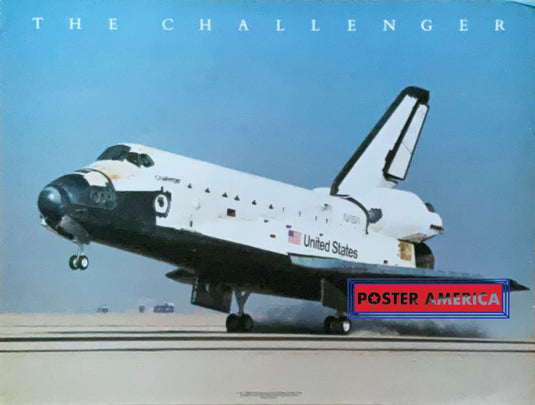 The Challenger Nasa Space Shuttle Vintage 1986 Poster 19 X 25