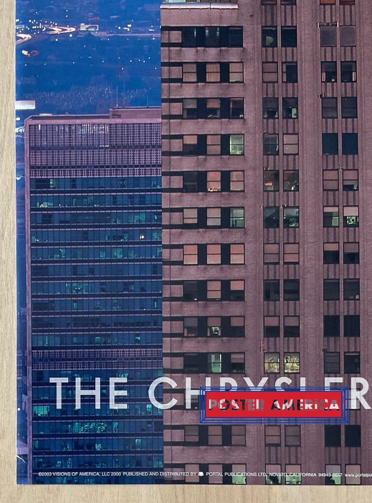 Load image into Gallery viewer, The Chrystler Building New York Vintage Scenic Slim Print 12 X 36
