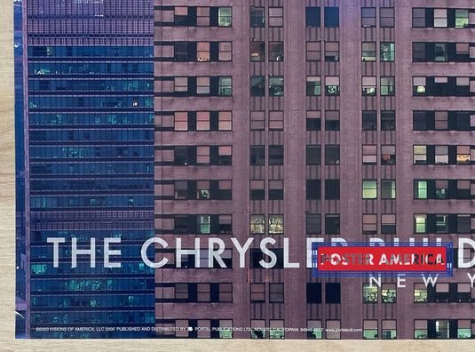 The Chrystler Building New York Vintage Scenic Slim Print 12 X 36
