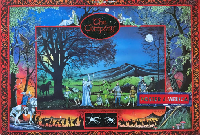 The Company Lord Of Rings Artwork Vintage 2001 Poster 24 X 35.5 Vintage Poster