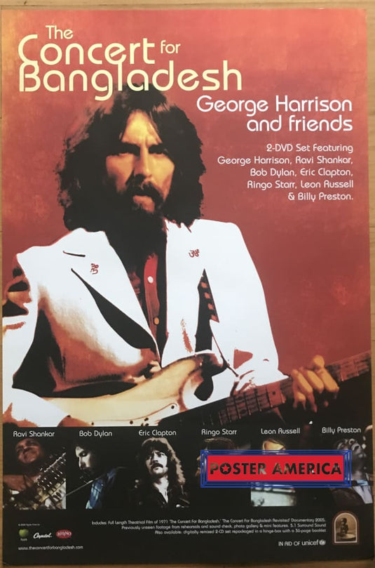 The Concert For Bangladesh Vintage Promo Poster 2005 24 X 36