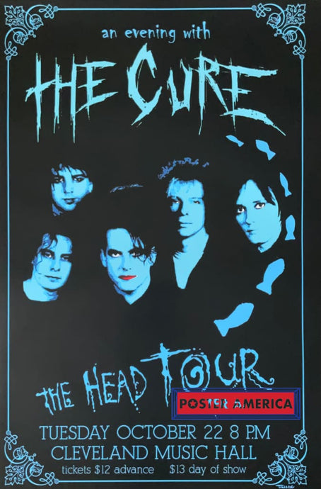 The Cure The Head Tour Concert Promo Reproduction Poster 24 x 36 Poster