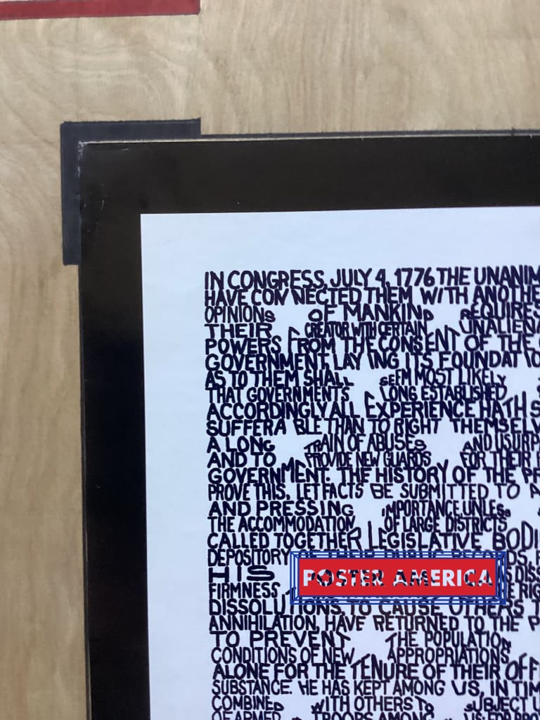 Load image into Gallery viewer, The Declaration Of Independence July 4Th 1776 Vintage Pop Art Poster 24 X 36 Vintage Poster
