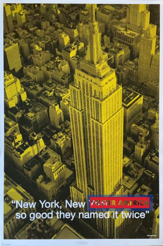 The Empire State Building City Quote Series Poster 24 X 36