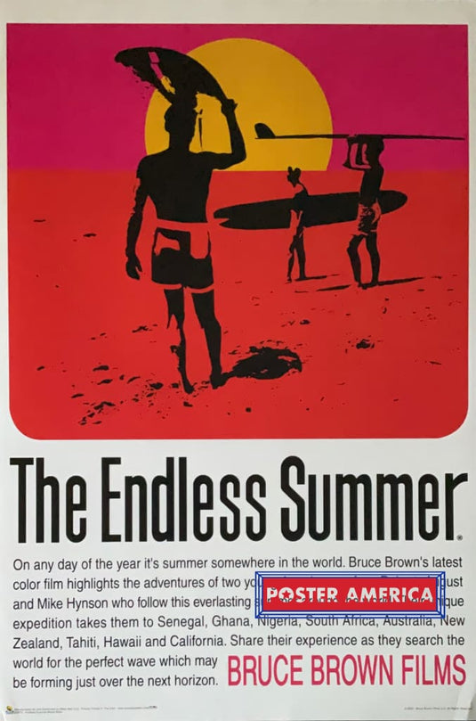 The Endless Summer Vertical Bruce Brown Films Poster 24 X 36