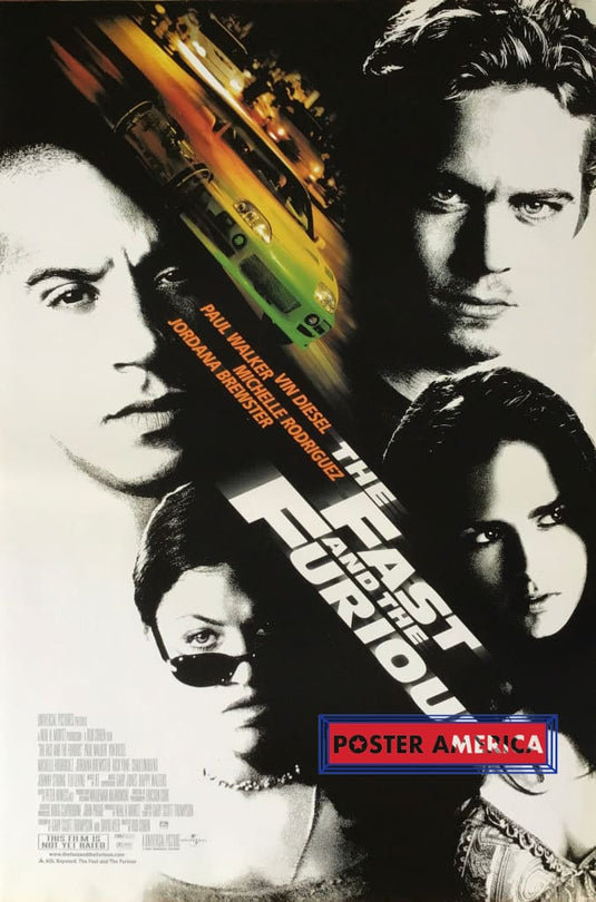 The Fast And The Furious Vintage Double Sided One-Sheet Movie Poster 27 X 40