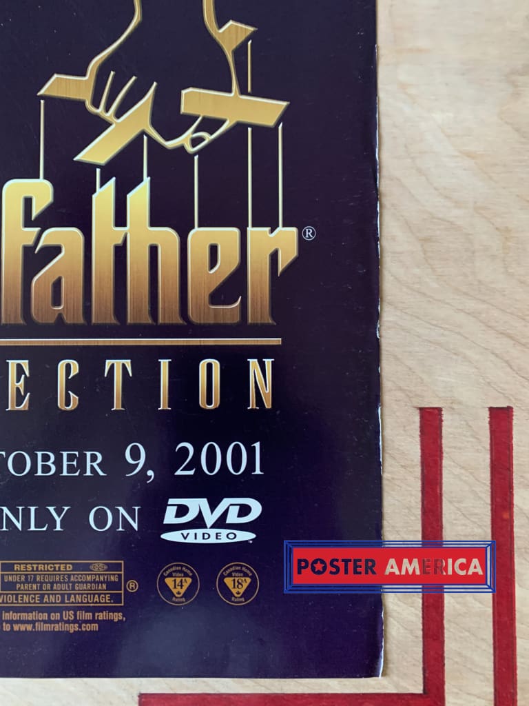 Load image into Gallery viewer, The Godfather Dvd Collection Promo Poster 27 X 39.5 One Sheet
