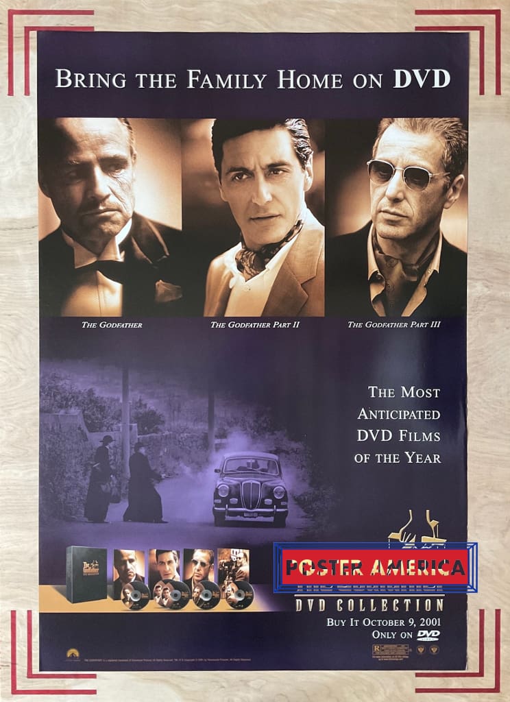Load image into Gallery viewer, The Godfather Dvd Collection Promo Poster 27 X 39.5 One Sheet
