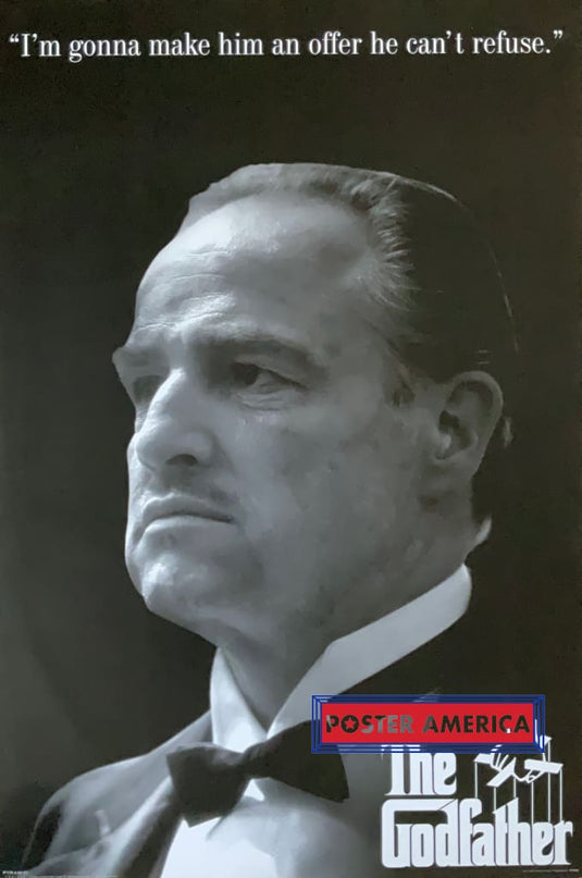 The Godfather Marlon Brando Quote Rare 2006 Poster 24 X 36