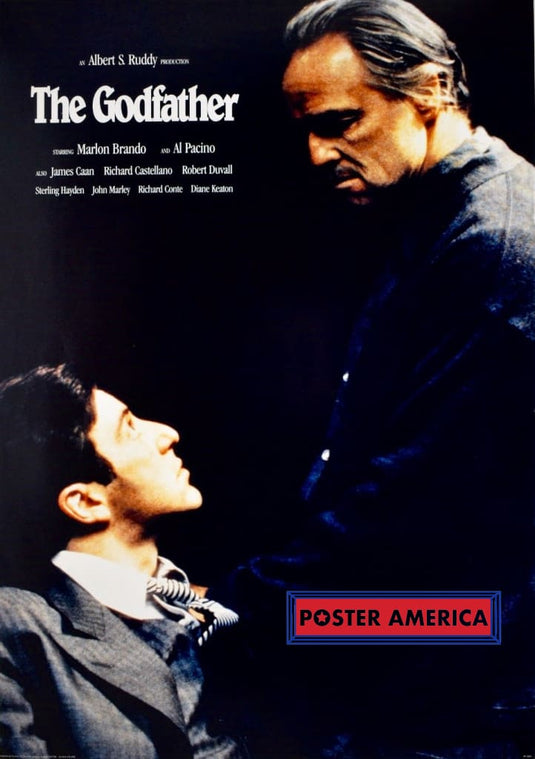 The Godfather Rare Marlon Brando Blessing Al Pacino Shot Poster 24 X 34 Vintage Poster