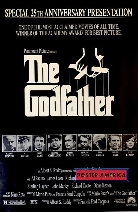 The Godfather Special 25Th Anniversary Edition Movie Promo Poster 22.5 X 34