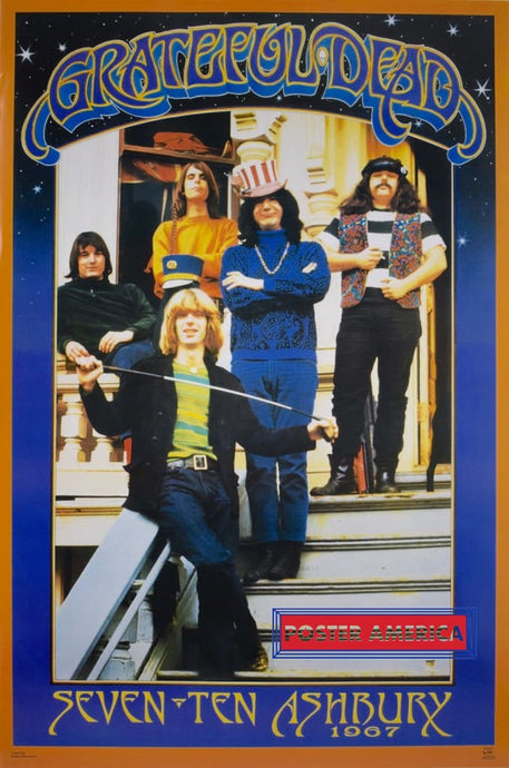 The Grateful Dead 710 Ashbury 1967 Band Shot Poster 24 X 36 Vintage Poster