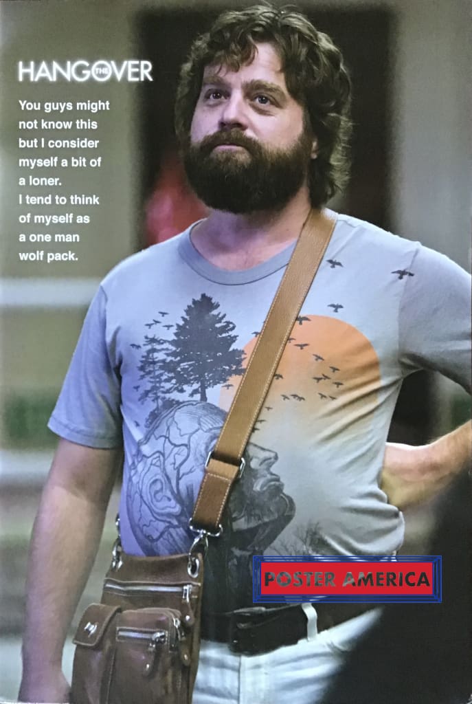 Load image into Gallery viewer, The Hangover Zach Galifianakas Wolf Pack Quote Poster 24 X 36
