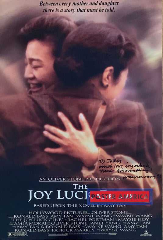 The Joy Luck Club Original Promo Half Sheet Poster 27 X 18.5 Signed By Director Wayne Wang In 1993