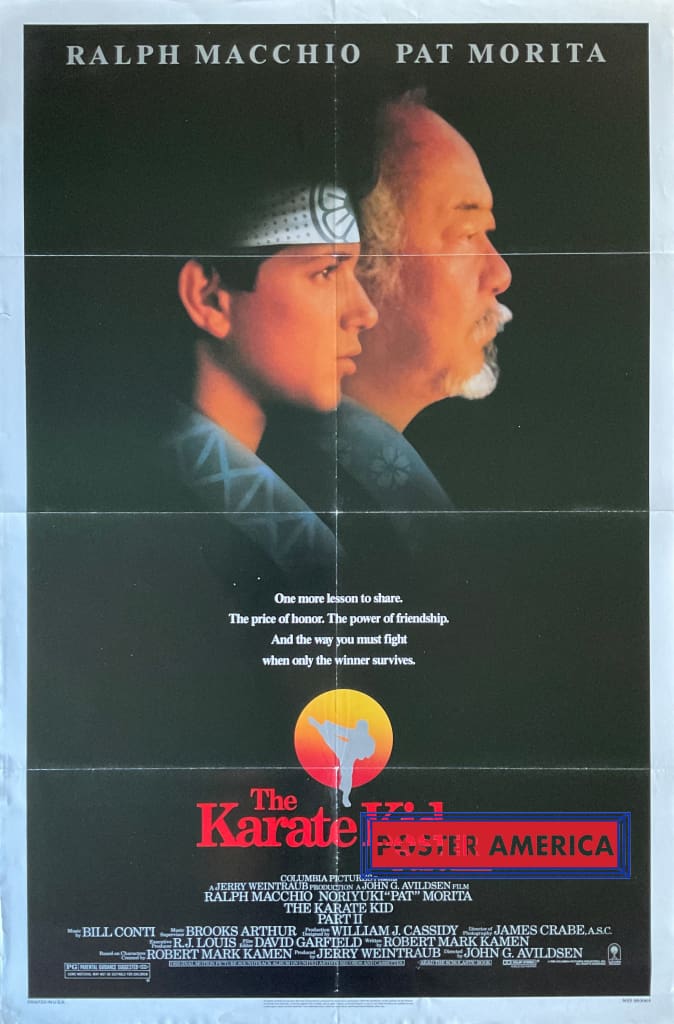 Load image into Gallery viewer, The Karate Kid Part Ii Vintage 1986 One-Sheet Movie Poster 27 X 41
